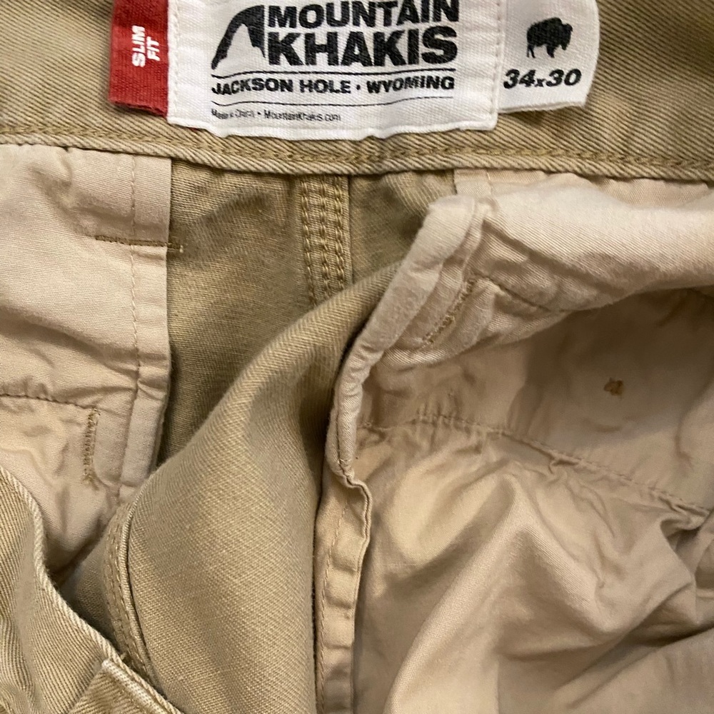 Men’s Mountain Khakis Teton slim fit twill pants 34W 30L - Picture 5 of 6